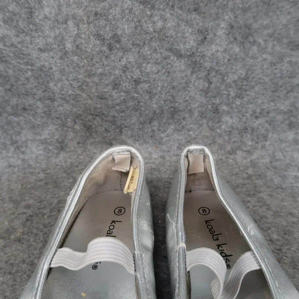 Koala Kids Shoes Toddler 8 Ballet Flats Elastic Strap Metallic Embellished Toe